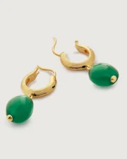 Green Gemstone Earrings