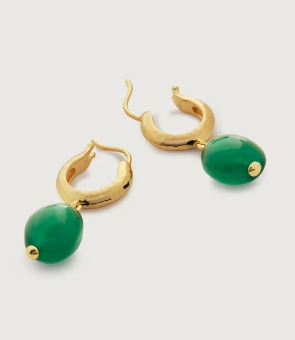 Green Gemstone Earrings