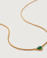 Green Onyx Nugget Necklace