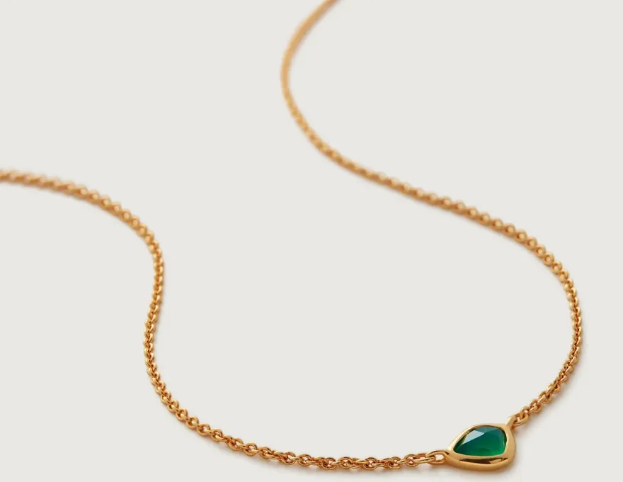 Green Onyx Nugget Necklace